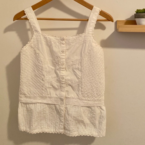 Vintage white camisole with beautiful details - Picture 1 of 2